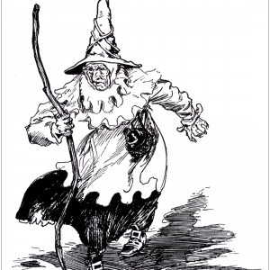 300x300 Witch Coloring Pages