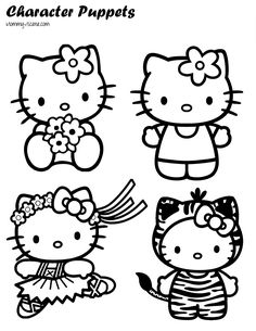 236x305 Print Hello Kitty Friends And Family Coloring Pages Or Download