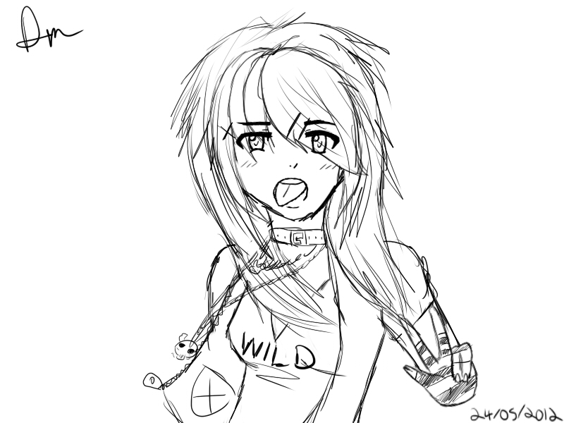 800x600 Random Scene Girl Sketch By Kaniii