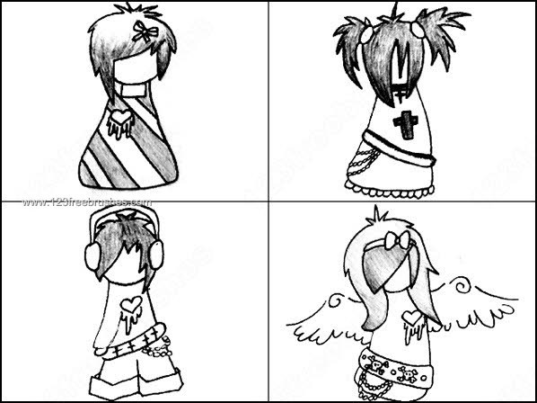 598x448 Scene Kid Brushes Photoshop Free Brushes 123freebrushes