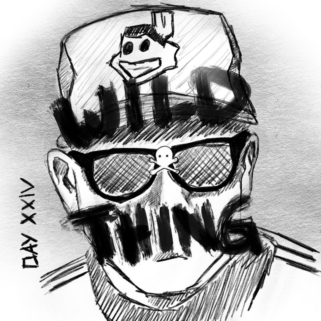 1080x1080 Drawn Goggles Scenery