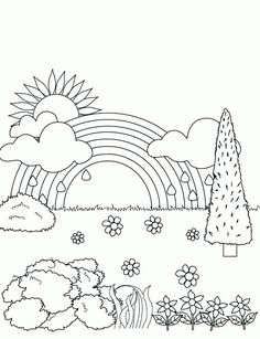236x307 Farm Scenery Drawings Gardening Coloring Pages For Kids