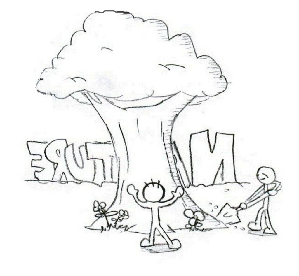 1024x947 Pencil Art Drawing Children How To Draw A Scenery