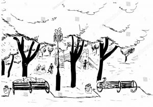 300x210 The Images Collection Of Scene Park Playground Drawing Clipart