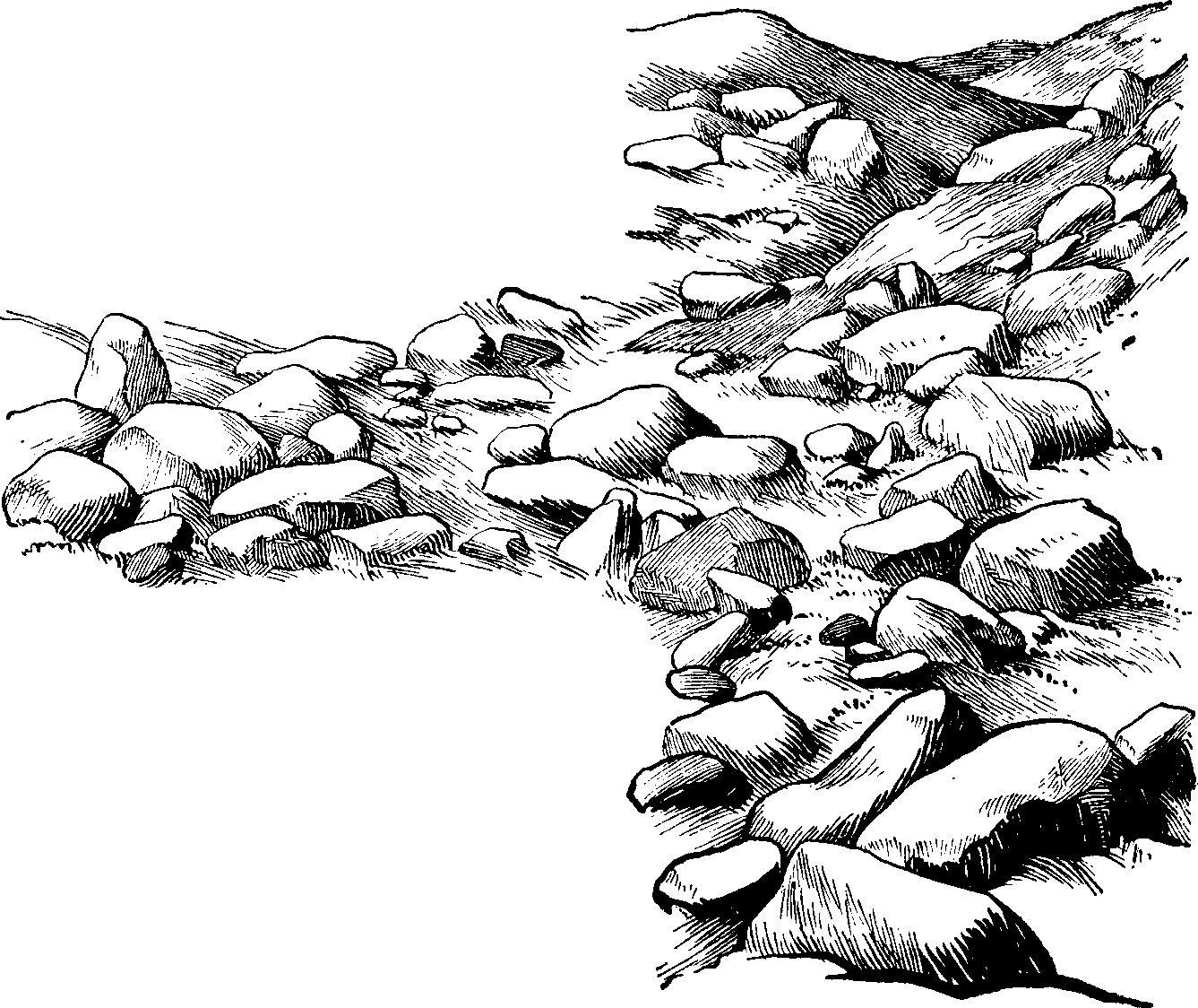 1337x1124 Scenery Clipart Line Drawing