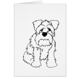324x324 Schnauzer Drawing Cards