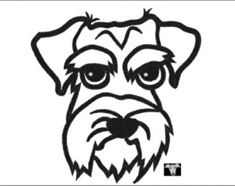 340x270 Schnauzer Silhouette Etsy