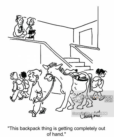 400x480 School Bags Cartoons And Comics