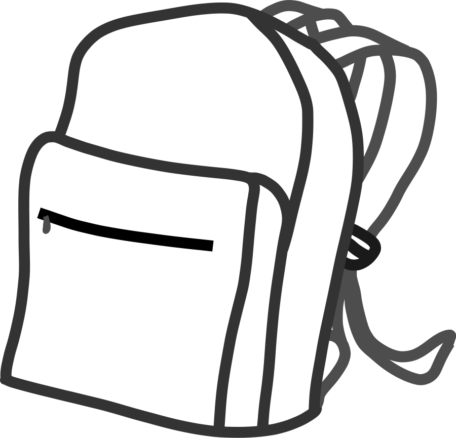 900x865 School Bags Cliparts