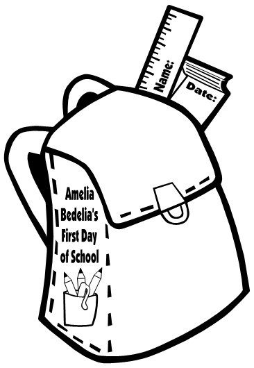 School Bags Drawing At GetDrawings | Free Download