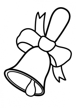 265x375 School Bell Coloring Liberty Bell Coloring Page