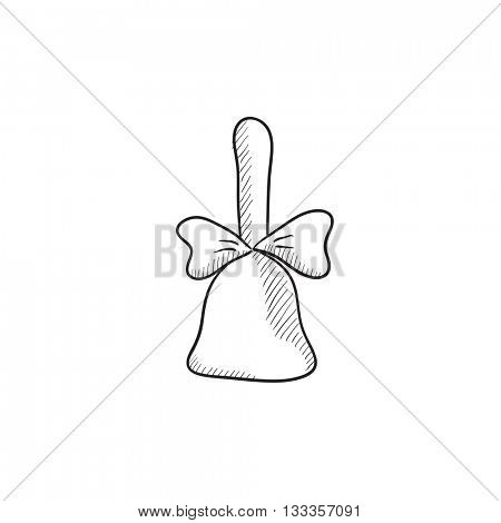 450x470 School Bell Ribbon Vector Sketch Vector Amp Photo Bigstock