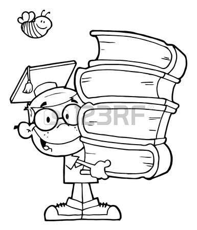 385x450 Smart African American School Boy Carrying A Stack Of Books