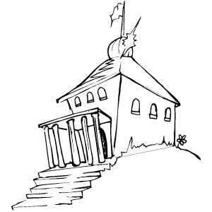 300x300 Building Coloring Sheet