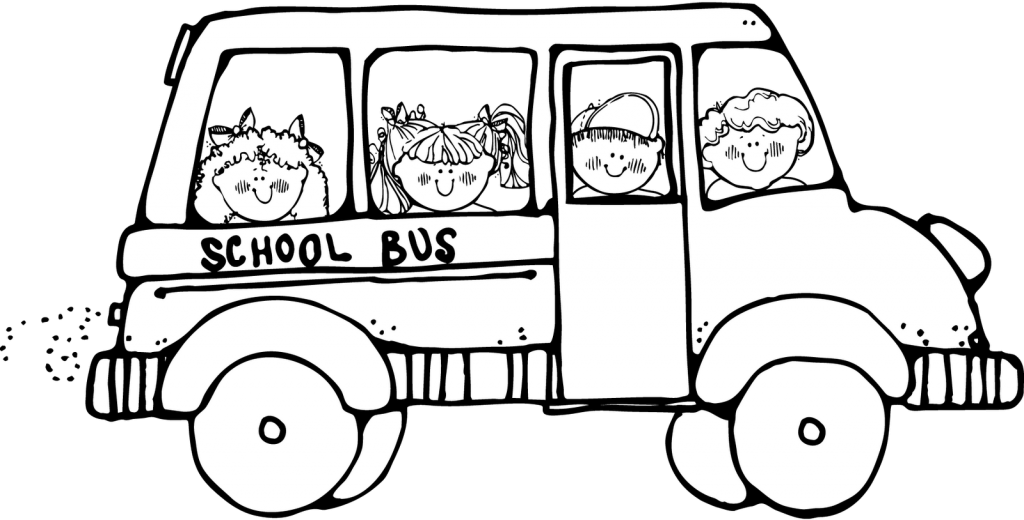 1024x520 School Bus Coloring Page Coloring Pages Ideas For The House