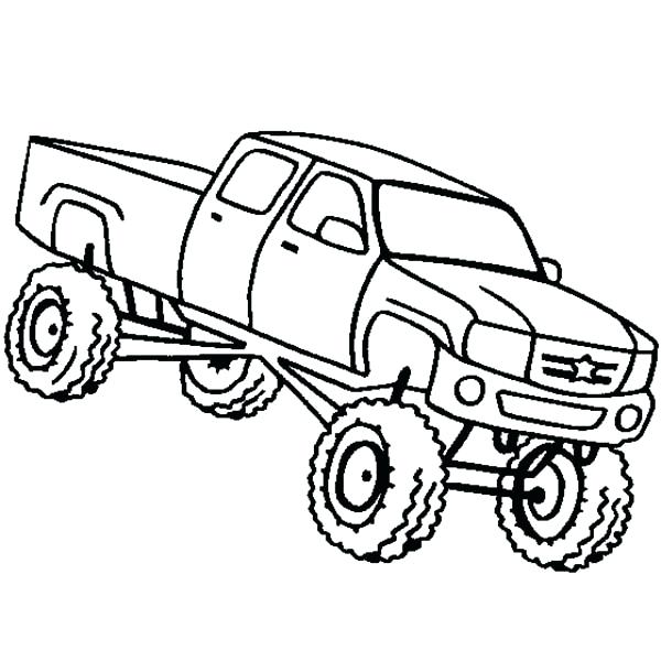 600x600 Monster Truck Coloring Pages For Kids Monster Trucks Coloring