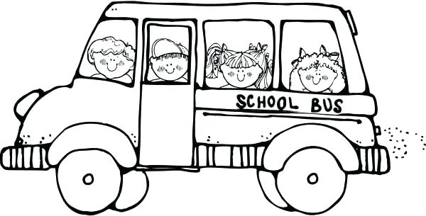 600x305 School Bus Coloring Page Printable Pages How To Draw Double Free