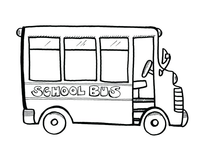 693x534 Simple School Bus Coloring Pages Kids Page Book Free Printable