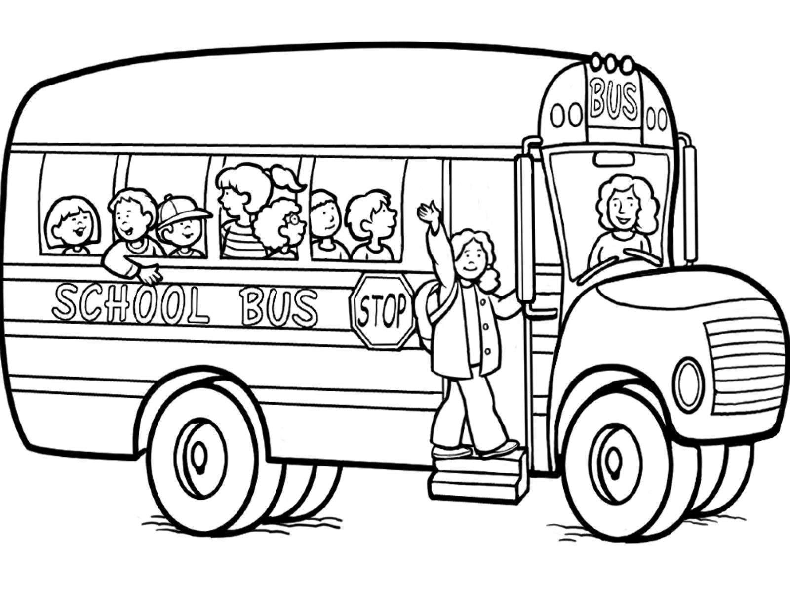 1600x1200 Wonderful School Bus Coloring Pictures Pages For Kids Hulkbuster