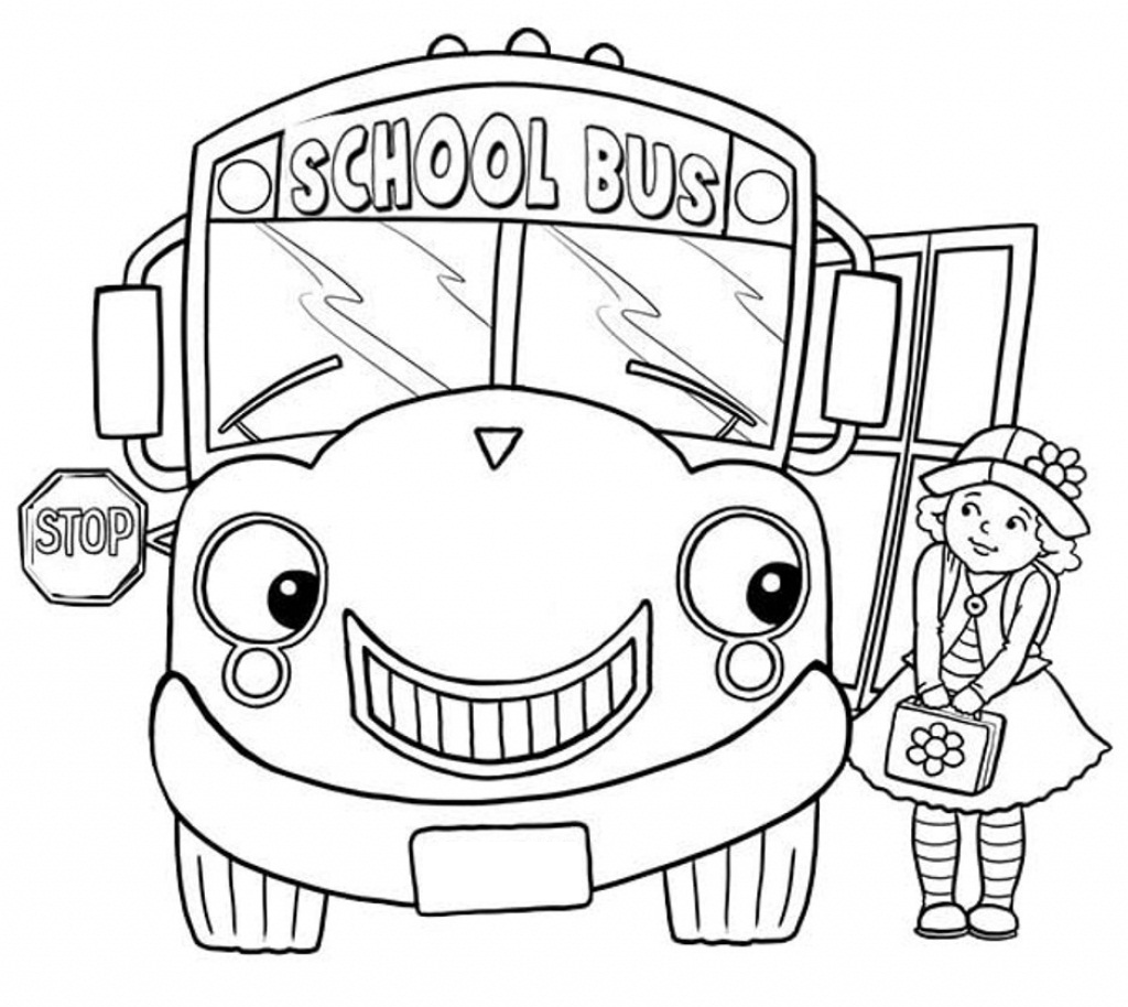 1024x914 School Bus Printable Coloring Books For Kids Coloringpageforkids
