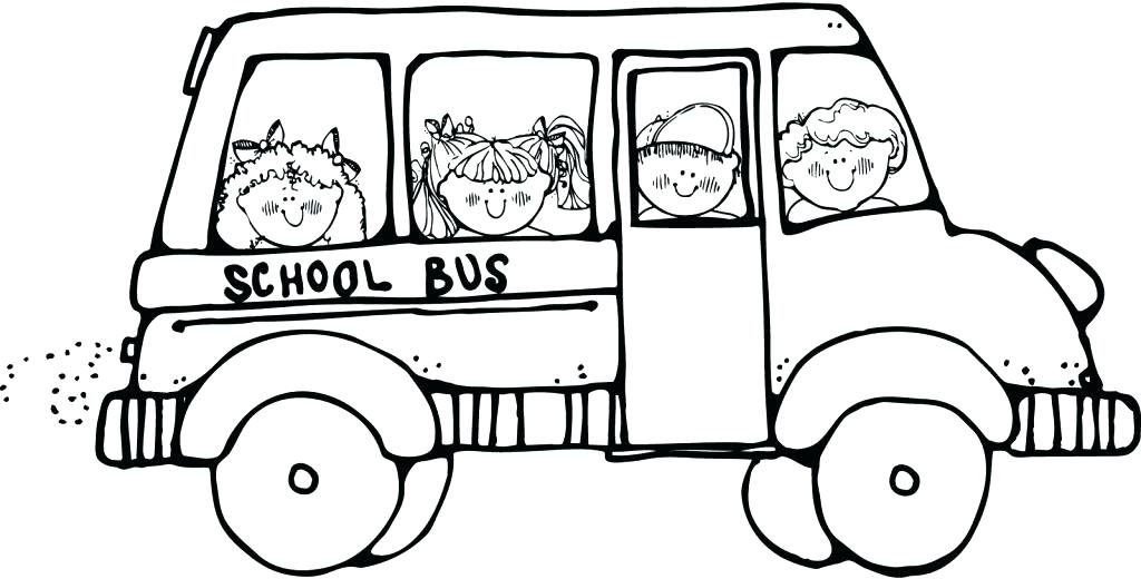 1024x520 Coloring Pages For School Bus Safety