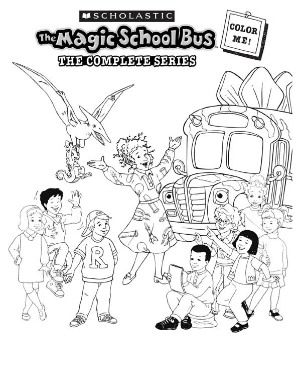 600x776 Wonderful Magic School Bus Coloring Pages 75 About Remodel Line