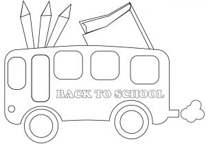 300x210 Easy School Bus Coloring Pages For Kids