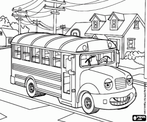 300x250 Buses Coloring Pages Printable Games