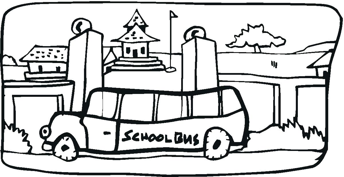 1200x618 School Bus Coloring Page As Well As School Bus Coloring Page