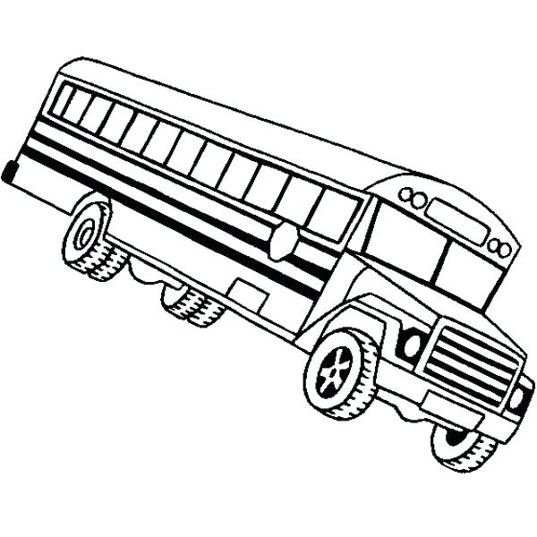 600x600 Simple School Bus Coloring Page Fee Pages Magic Characters