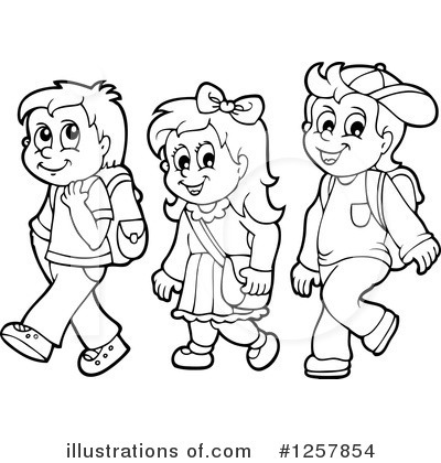 400x420 School Children Clipart