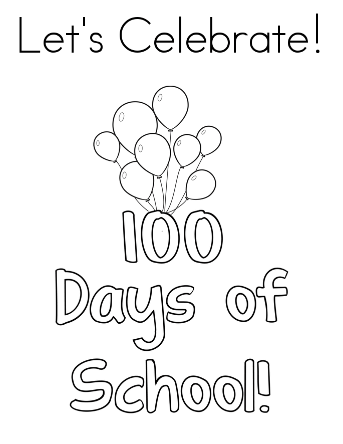 685x886 Free Printable 100 Days Of School Coloring Pages