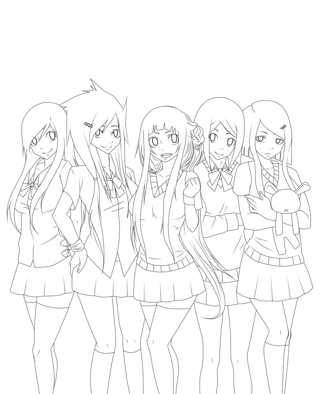1024x1255 Lotus School Days Cover [Lineart] By Himekovillaine