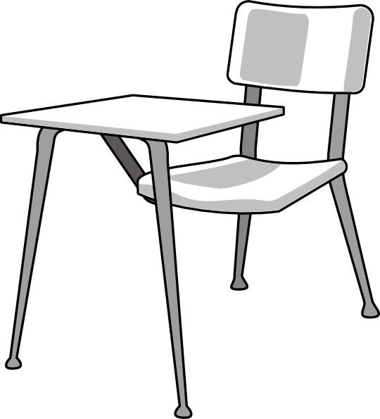 540x595 Furniture School Desk Clip Art 7yq717 Clipart
