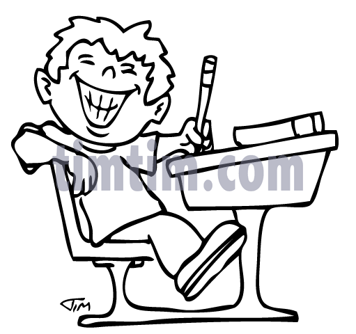 511x480 School Desk Drawing Man Gentleman Chair Think To Decor