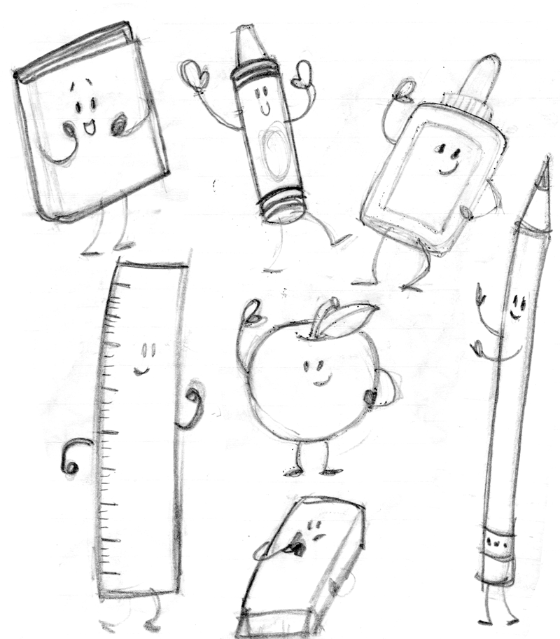 800x912 Back To School Sketch