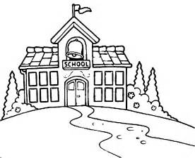 276x225 Clipart Of Line Drawing School Building Collection
