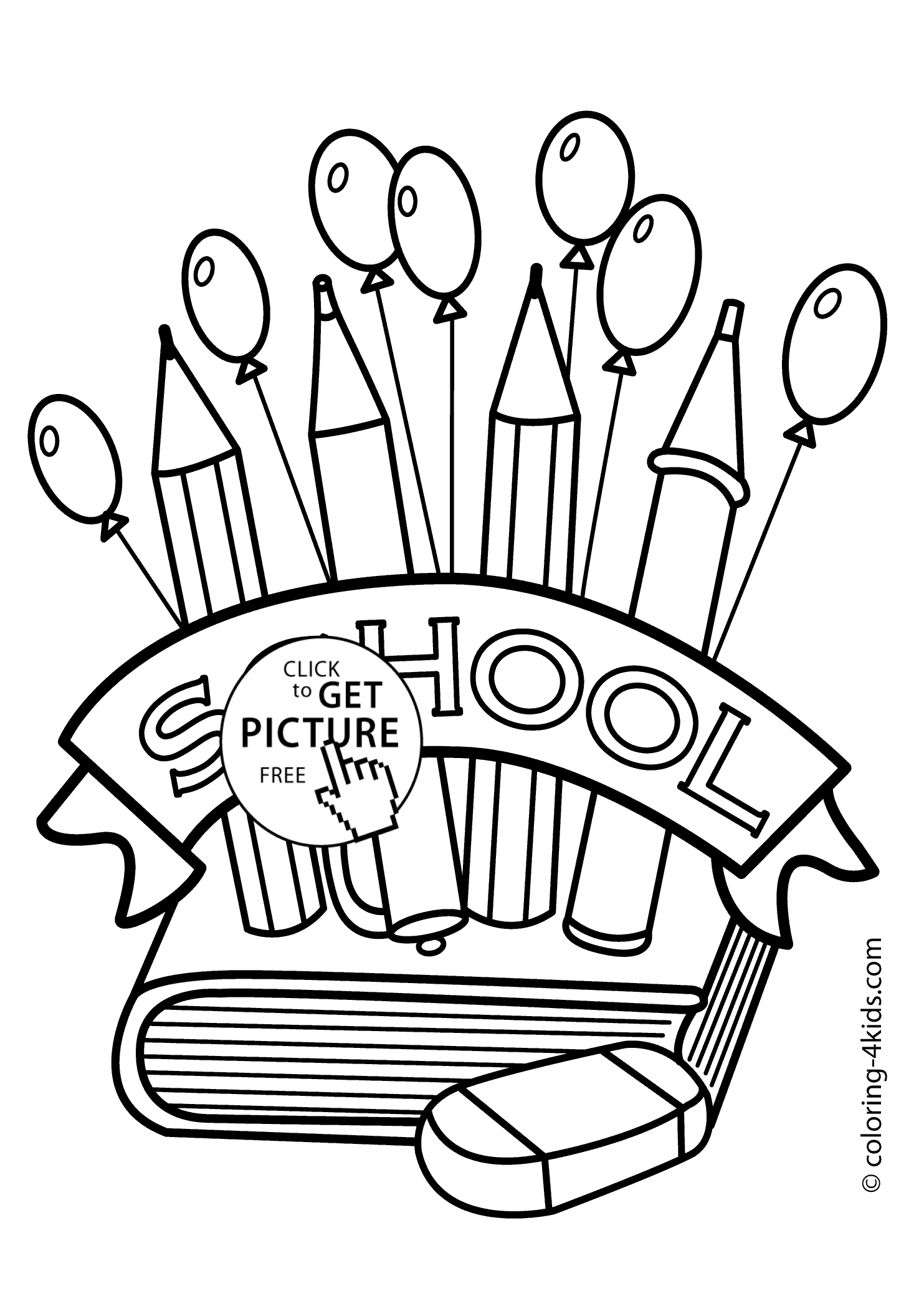 1483x2079 Back To The School Coloring Page, Classes Coloring Page For Kids