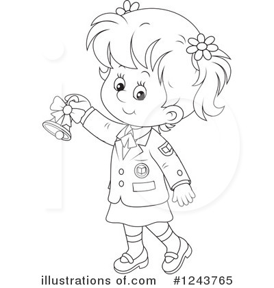 400x420 School Girl Clipart