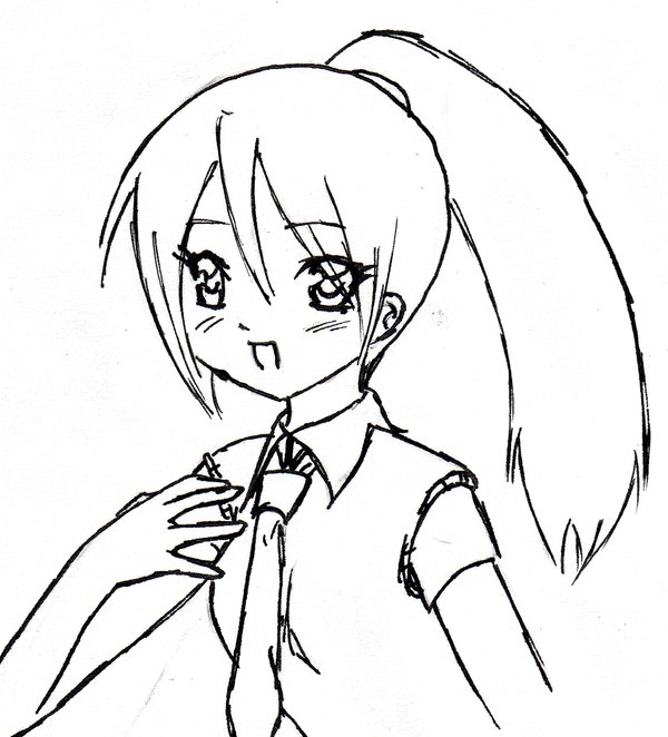 600x662 School Girlmanga By Mercuryh09