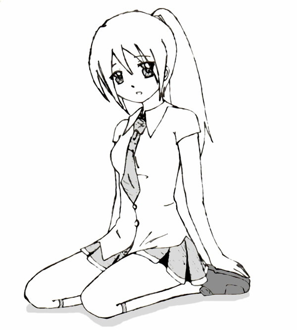 600x665 Sora School Girl By Mercuryh09