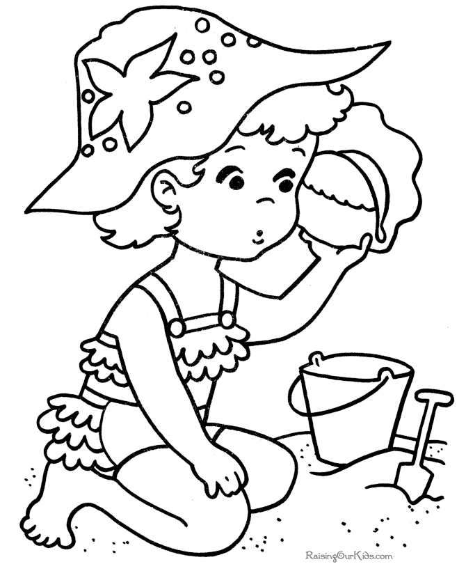 670x820 Beach Coloring Pages For Kids Beach Coloring Pages For Kids