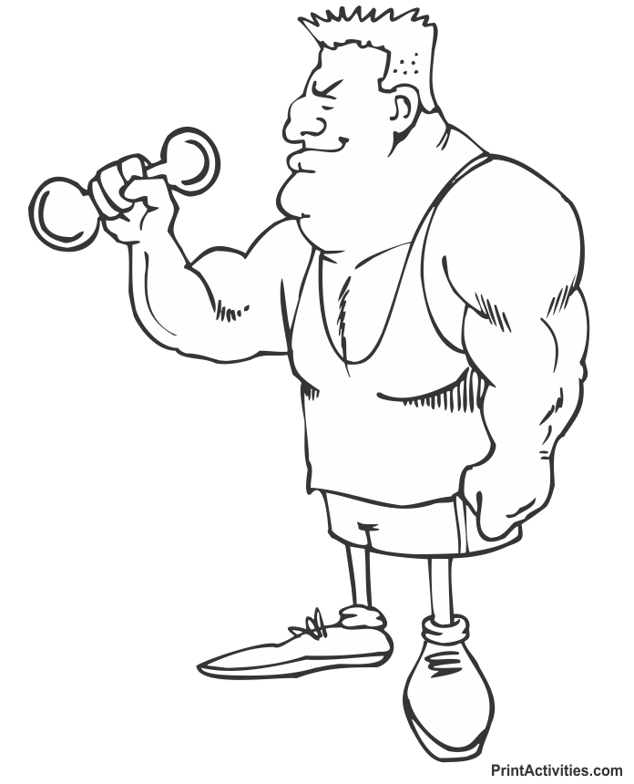 696x860 Gym Coloring Pages