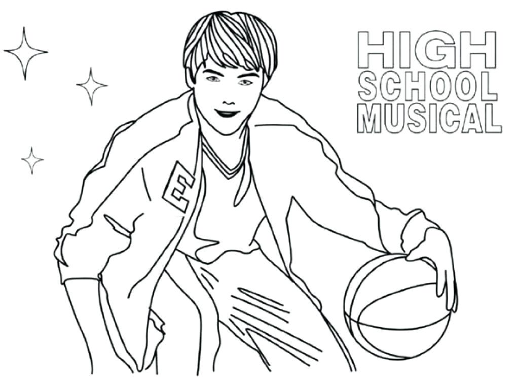 1024x761 High School Musical Coloring Pages Wonderful High School Musical