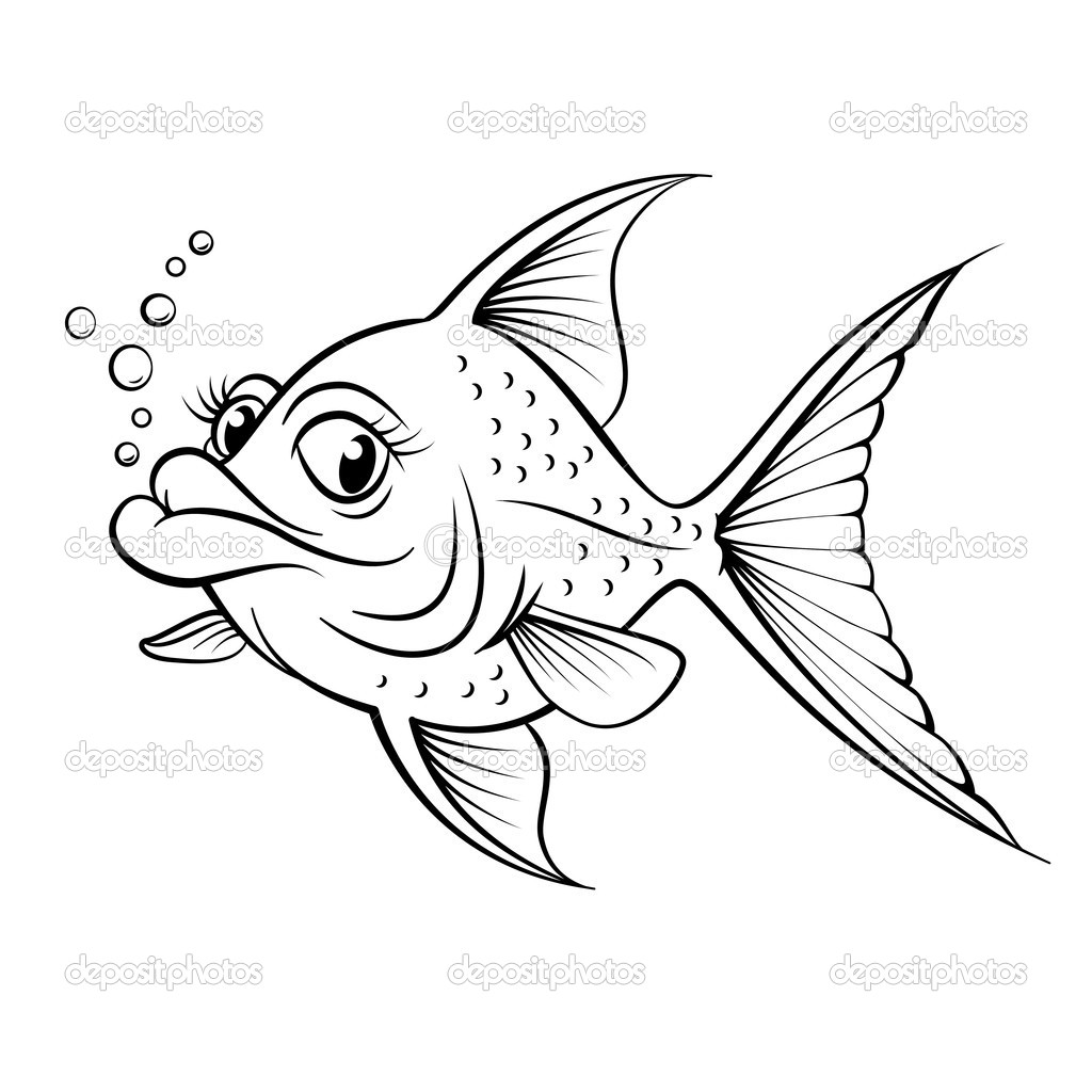 1024x1024 Drawn Fish School