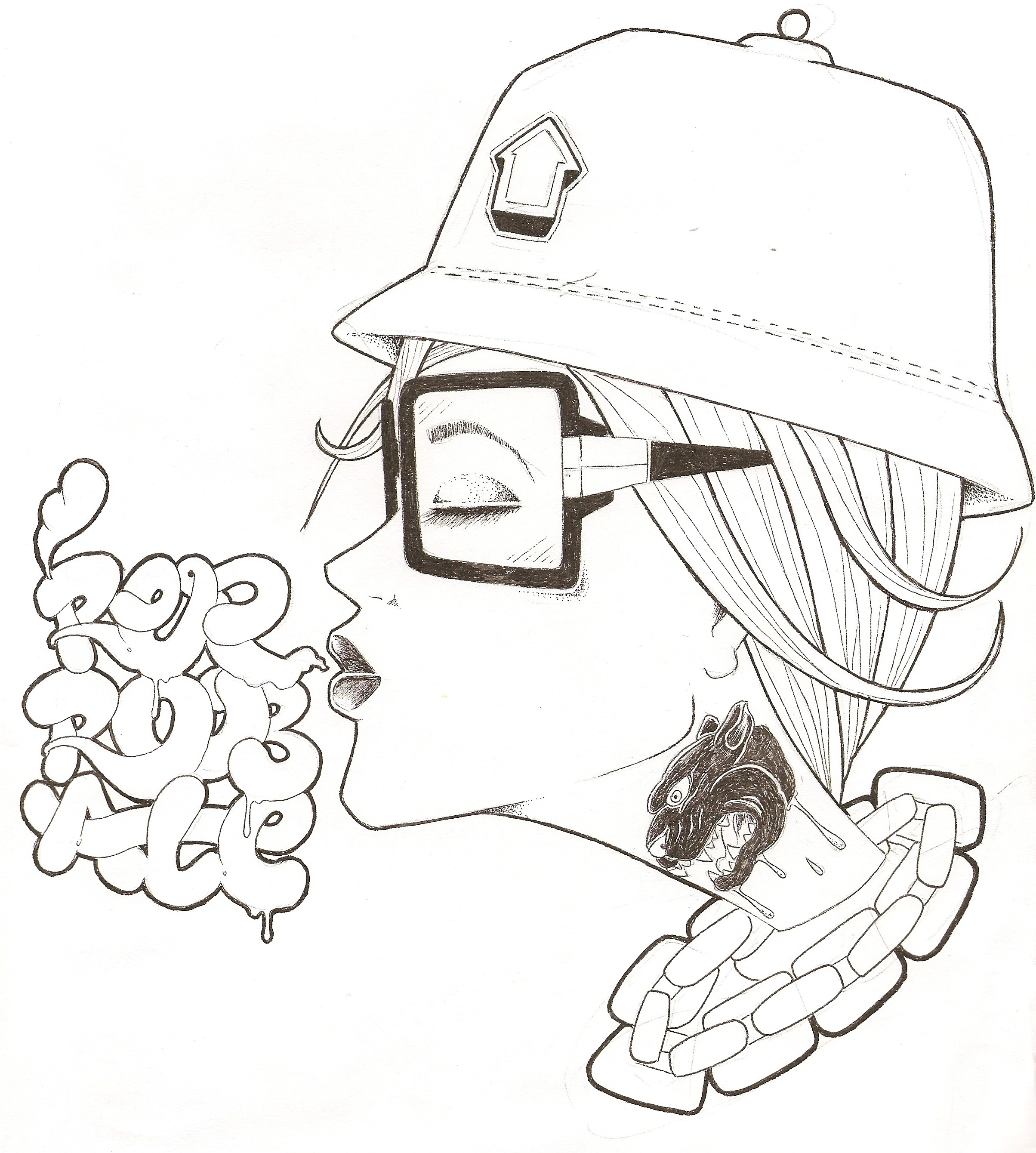 2408x2680 Old School Graffiti Drawing