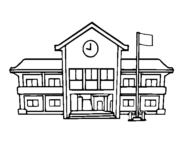 600x470 School Coloring Page