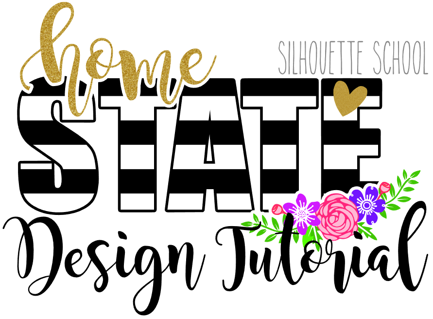 891x656 Silhouette School Striped States Free Cut File!