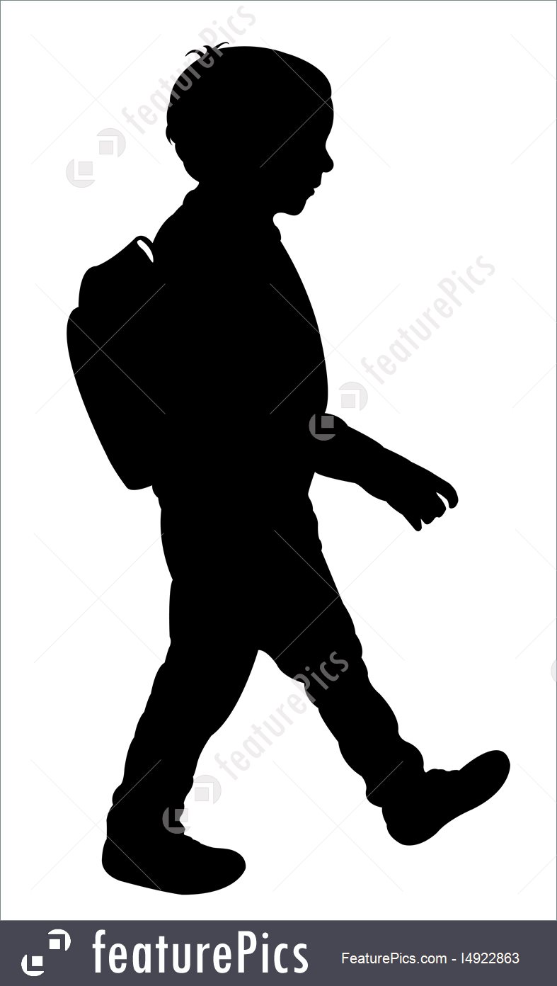 787x1392 Silhouettes And Outlines Back To School Kid Silhouette