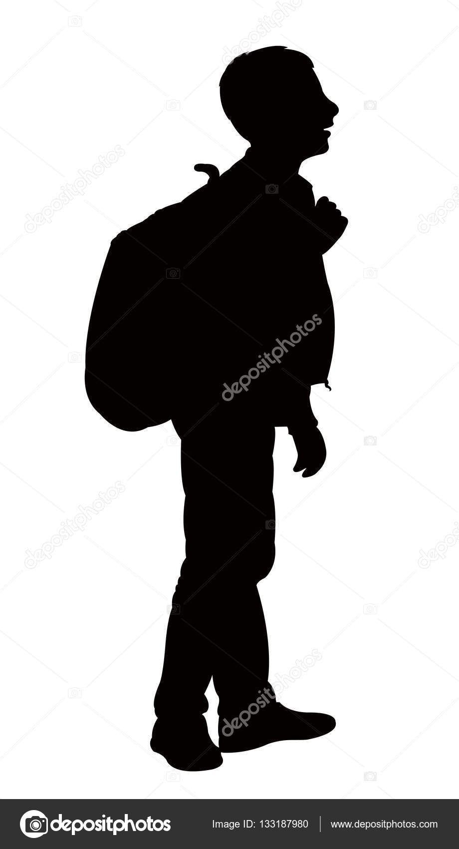 920x1700 Back To School Kid Silhouette